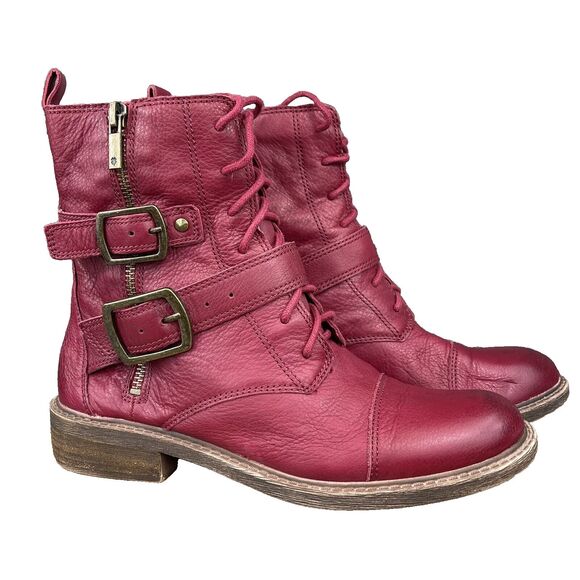 Lucky Brand Leather Ankle Booties Nolan Moto Boots Women's 8 M EU 38 - Picture 9 of 9